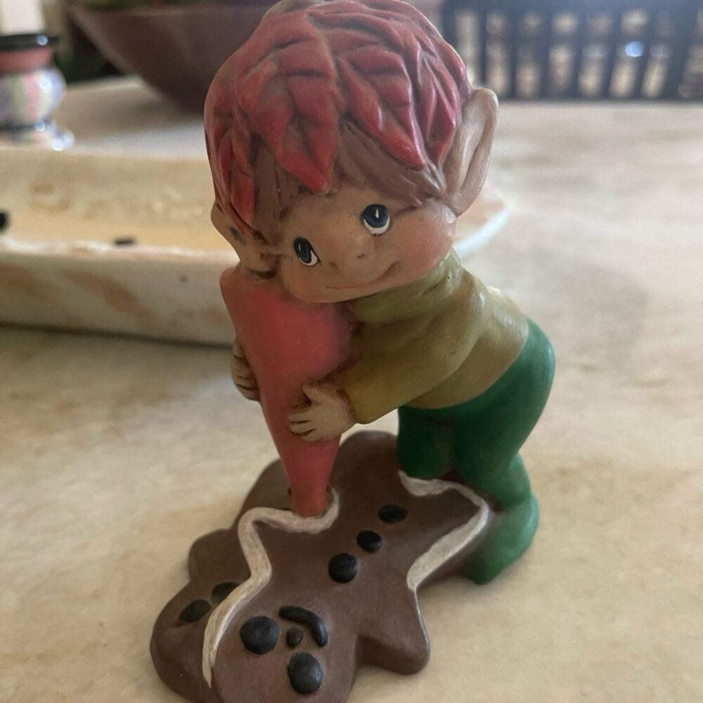 Vintage Christmas elf figurine